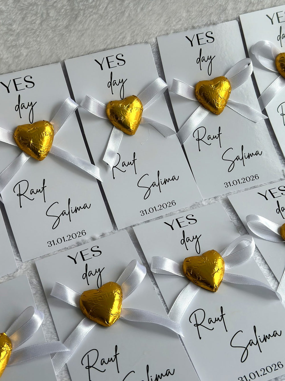 Engagement & Yes Day Chocolate Favor Cards – Personalized Chocolate — Chocoodad Baku
