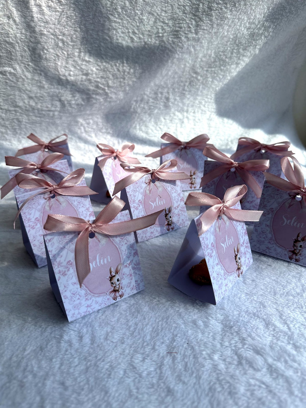 Bunny Baby Welcome Favor Cards – Personalized Chocolate — Chocoodad Baku