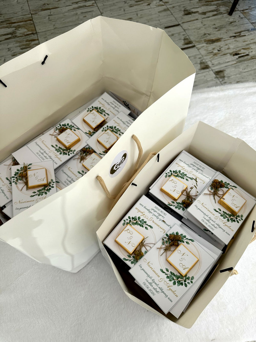 Engagement Favor Cards – Personalized Chocolate – Design 2 — Chocoodad Baku