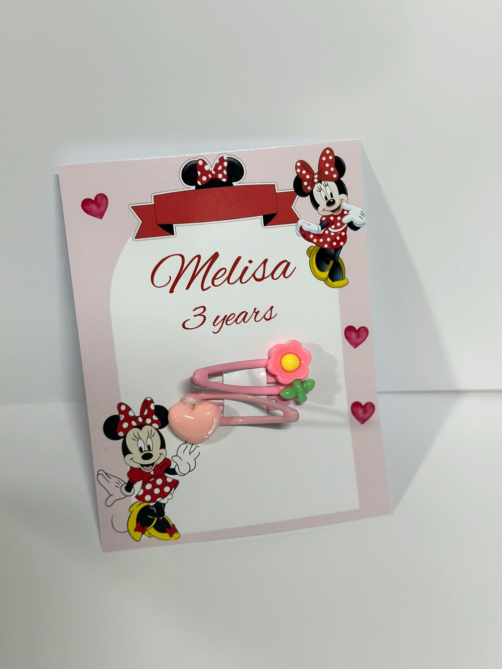 Mickey Mouse Birthday Favor Cards with Gift attached — Chocoodad Baku