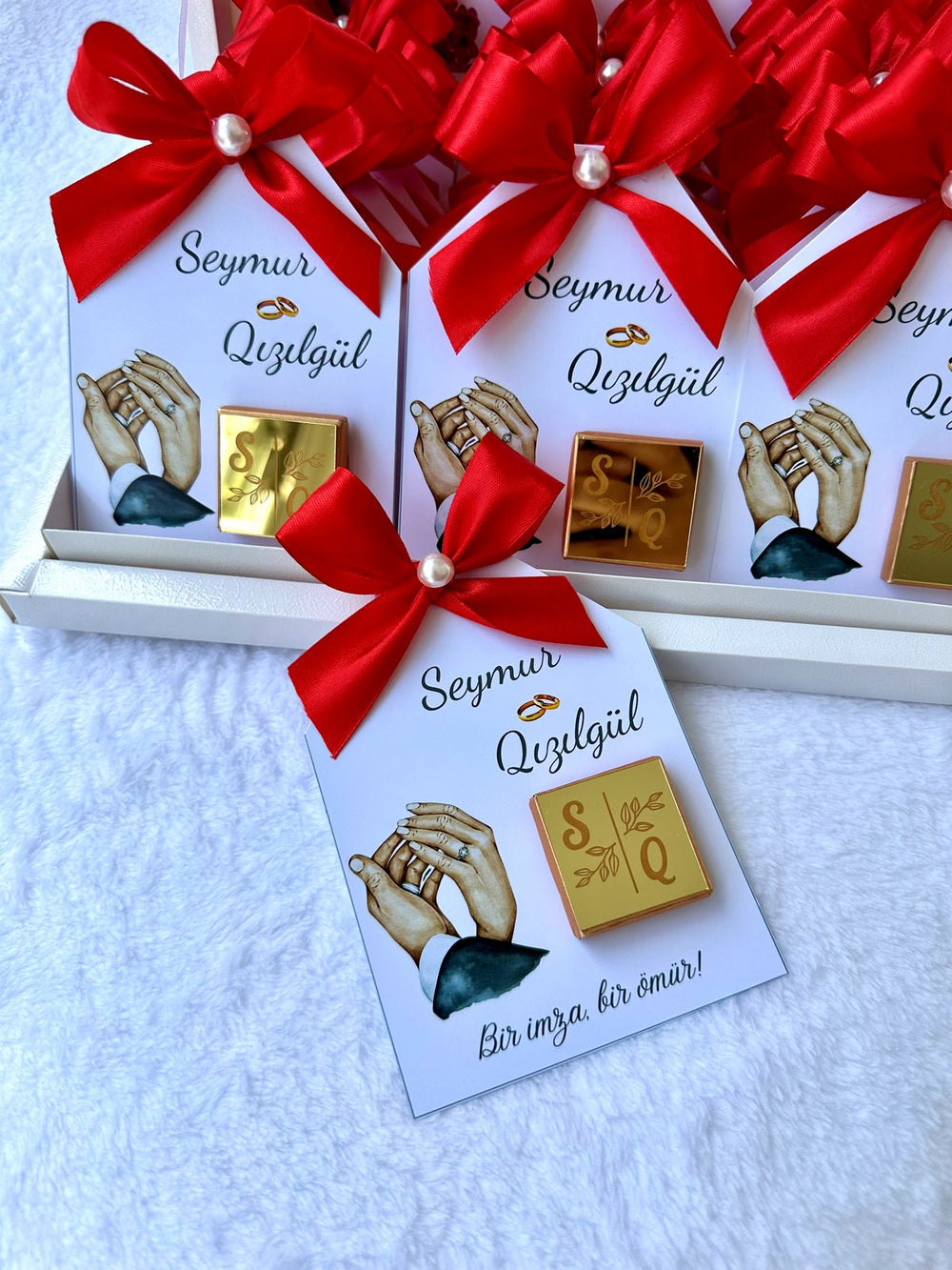 Marriage Day - 30 Chocolate Cards in Box — Chocoodad Baku