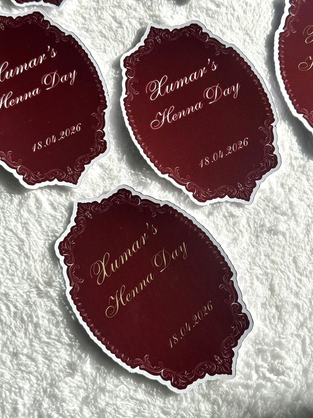 Henna Night Favor Cards — Chocoodad Baku