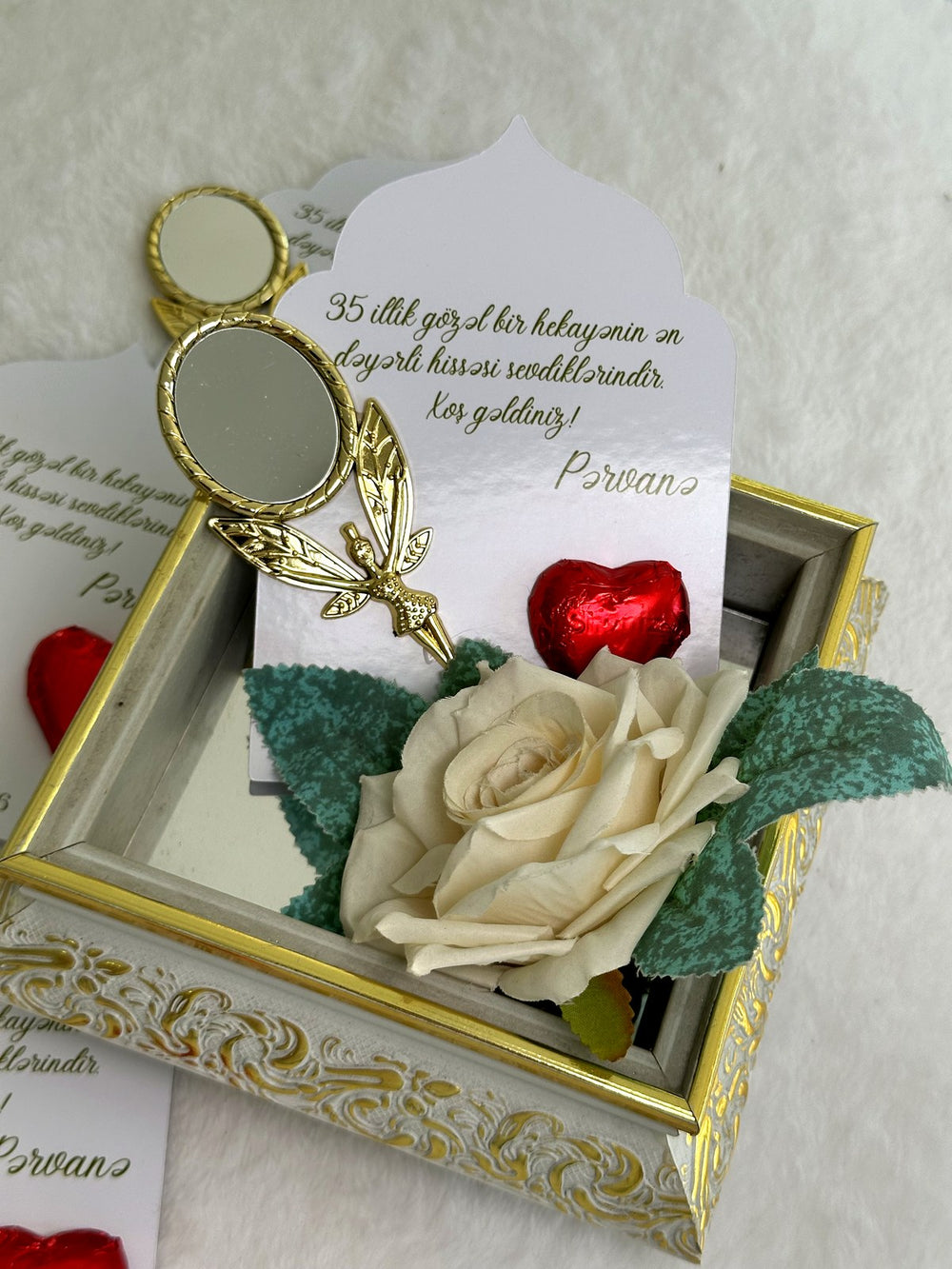 Henna Day Chocolate & Mirror Gift Favor Cards – Personalized Chocolate — Chocoodad Baku