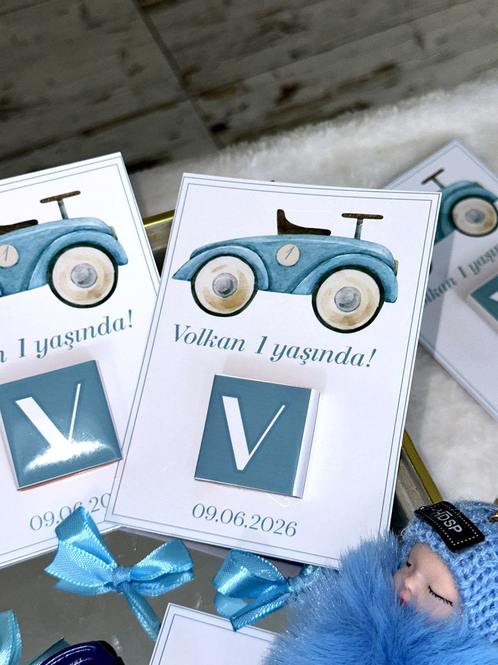 Race Car 1st Birthday Favor Cards – Personalized Chocolate — Chocoodad Baku