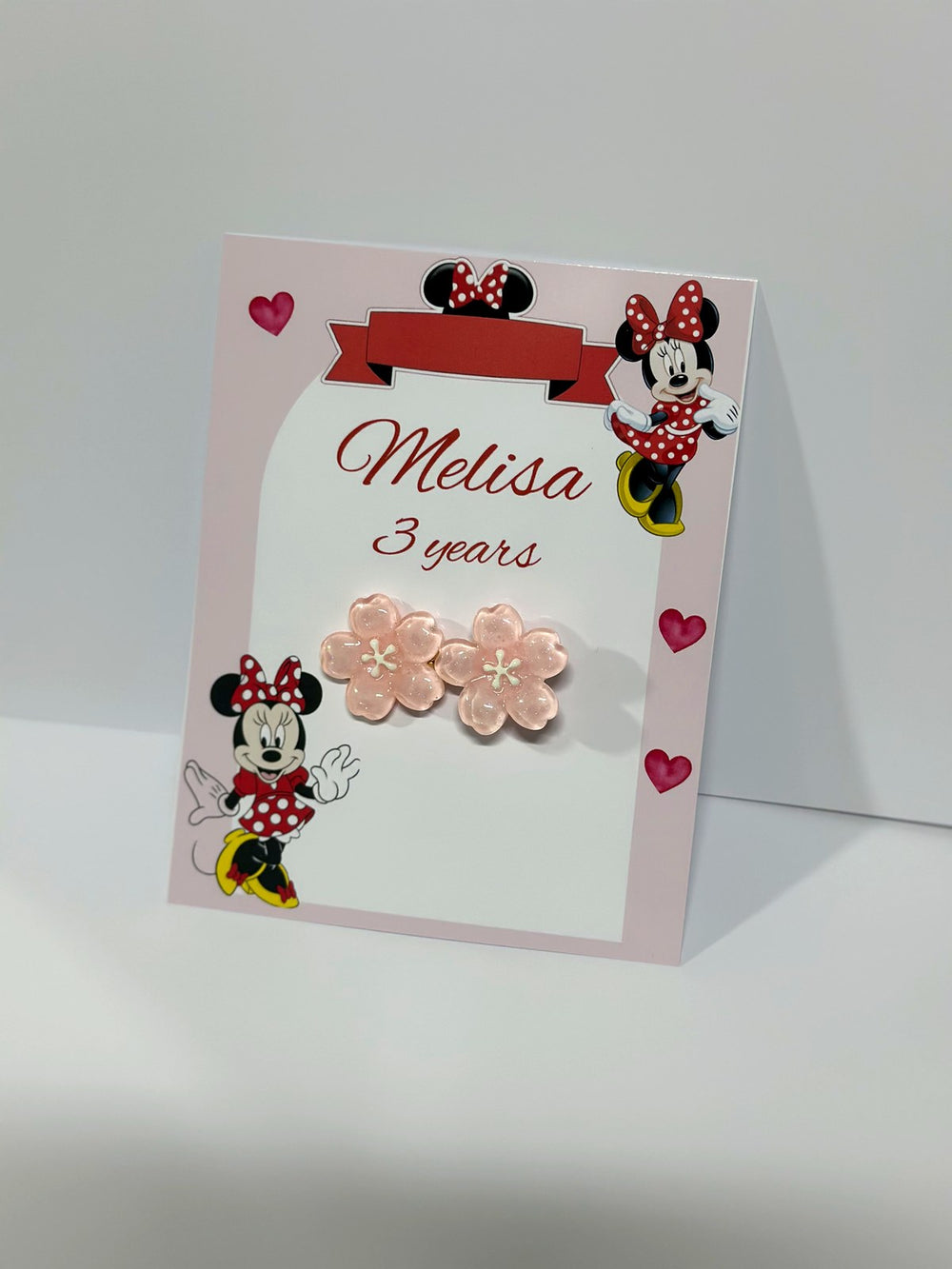Mickey Mouse Birthday Favor Cards with Gift attached — Chocoodad Baku
