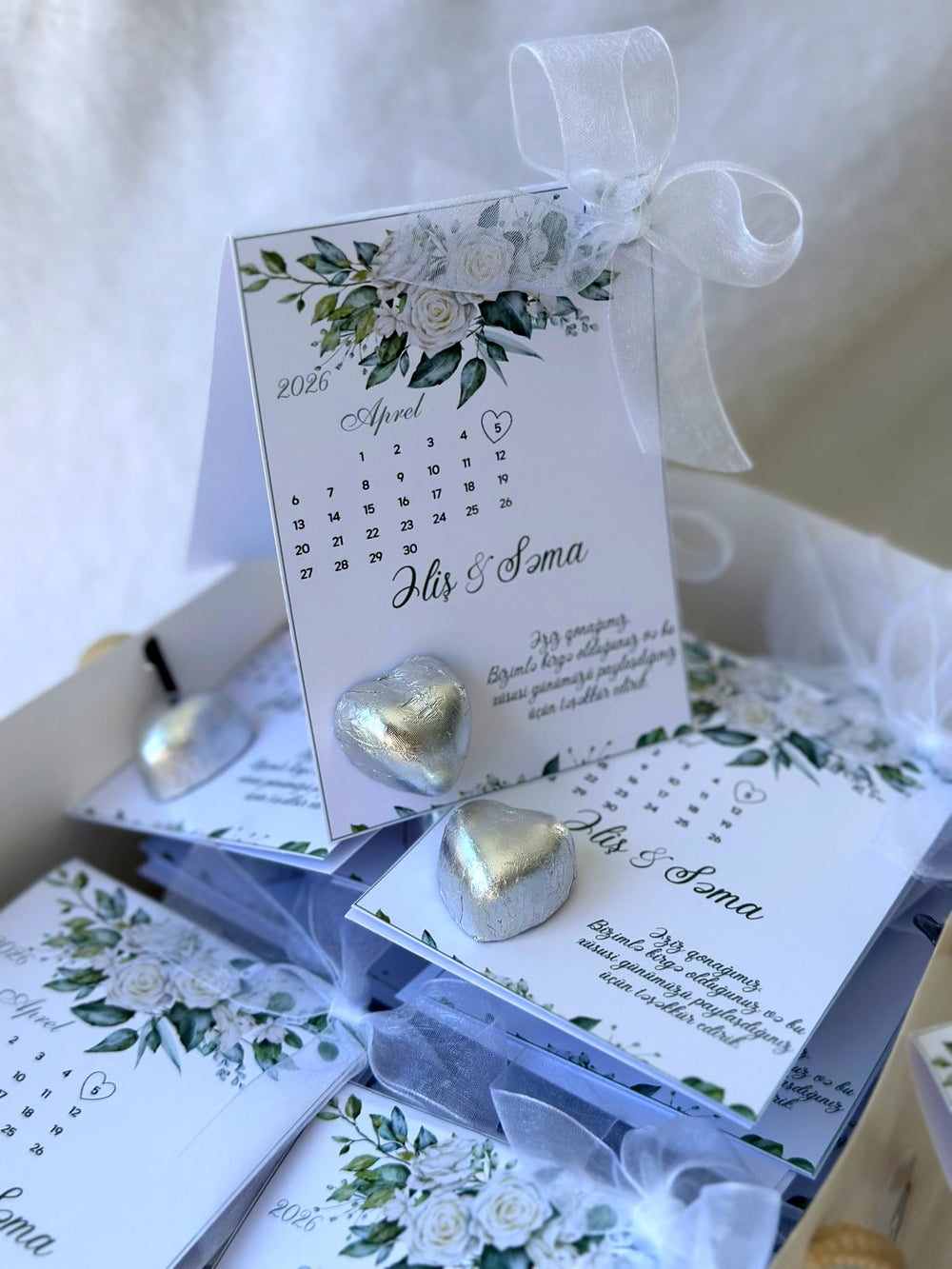 Floral Wedding & Engagement Chocolate Cards – Personalized Chocolate — Chocoodad Baku