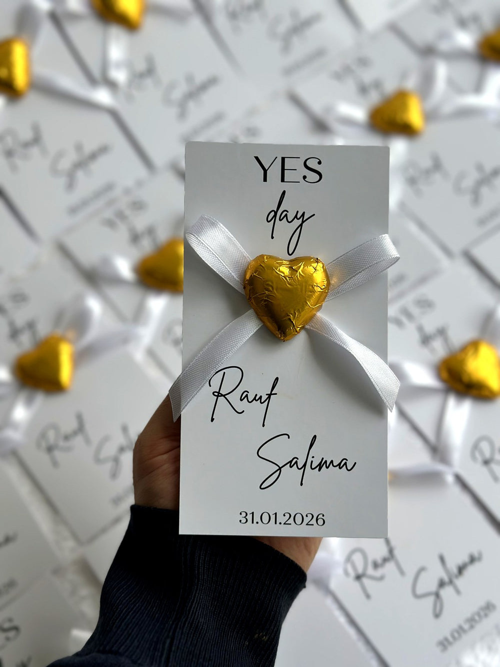 Engagement & Yes Day Chocolate Favor Cards – Personalized Chocolate — Chocoodad Baku