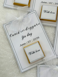 Engagement Favor Cards – Personalized Chocolate – Design 3 — Chocoodad Baku
