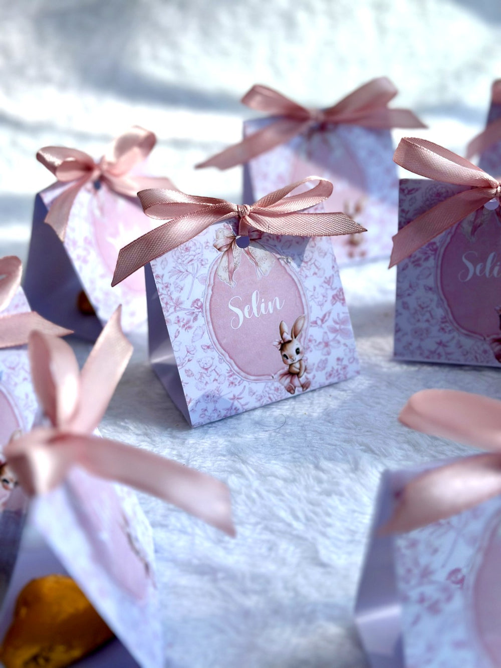Bunny Baby Welcome Favor Cards – Personalized Chocolate — Chocoodad Baku