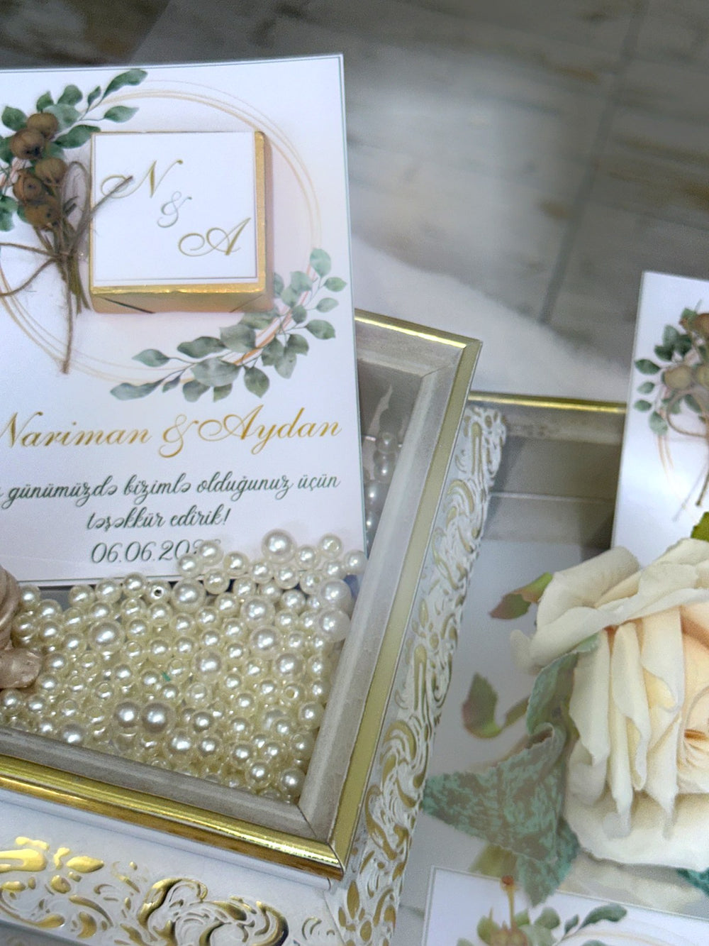 Wedding & Engagement Favor Cards – Personalized Chocolate — Chocoodad Baku