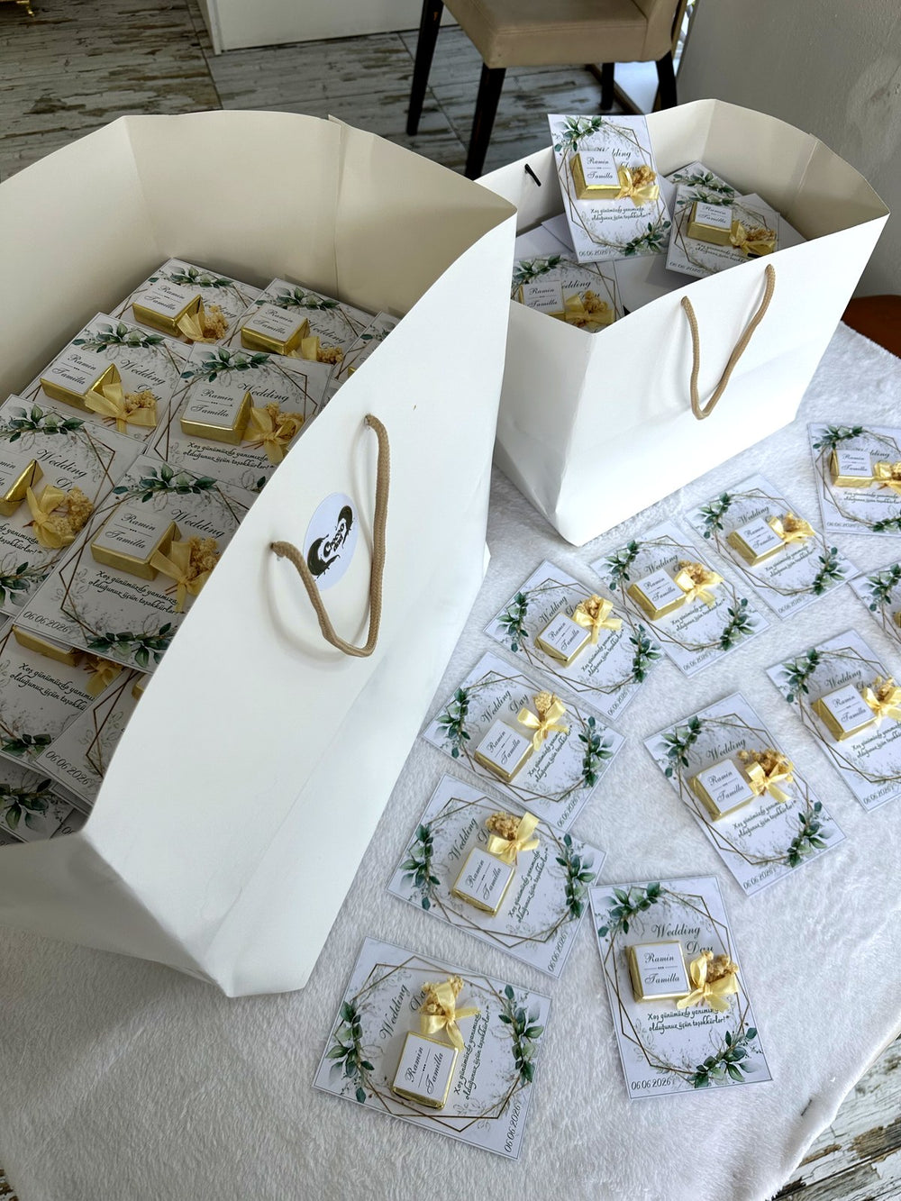 Wedding Favor Chocolate Cards – Personalized Chocolate — Chocoodad Baku