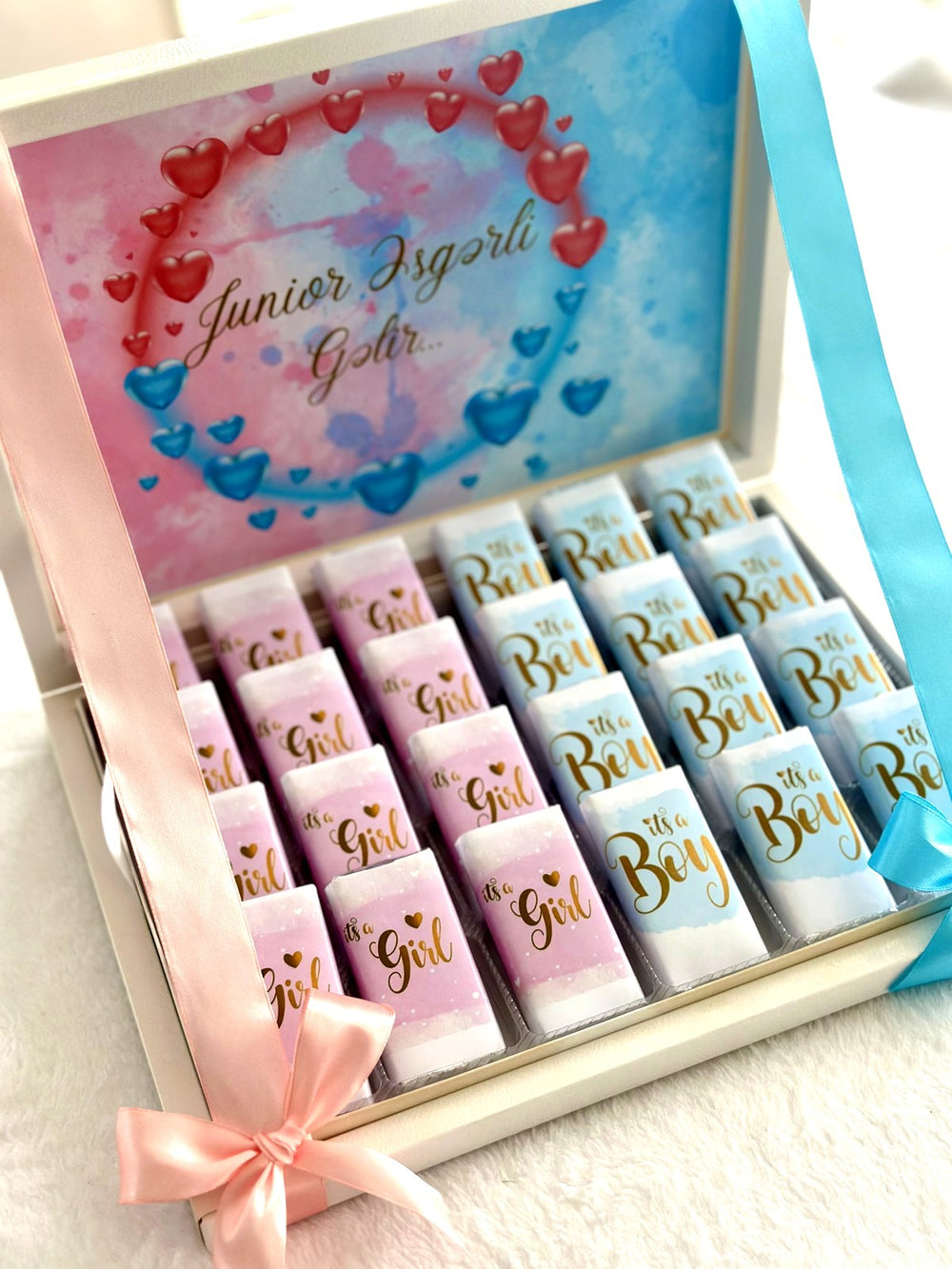Baby Shower | Gender Reveal Party (24 chocolates in Box) — Chocoodad Baku