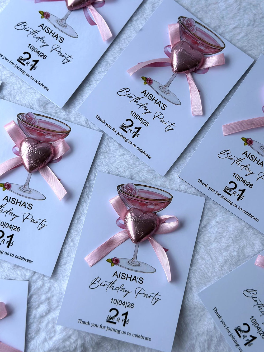 21st Birthday Favor Chocolate Cards – Personalized Chocolate — Chocoodad Baku