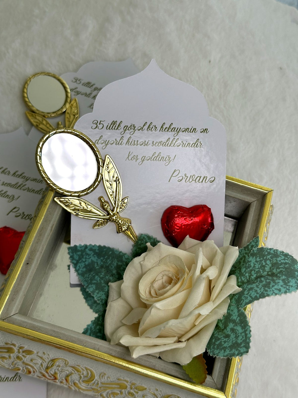 Henna Day Chocolate & Mirror Gift Favor Cards – Personalized Chocolate — Chocoodad Baku