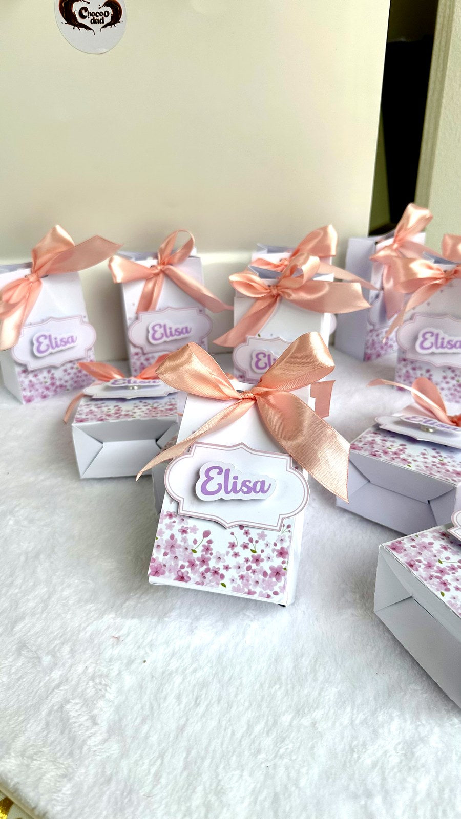 Floral Baby Welcome Baby Girl Mini Box – Personalized Chocolate — Chocoodad Baku