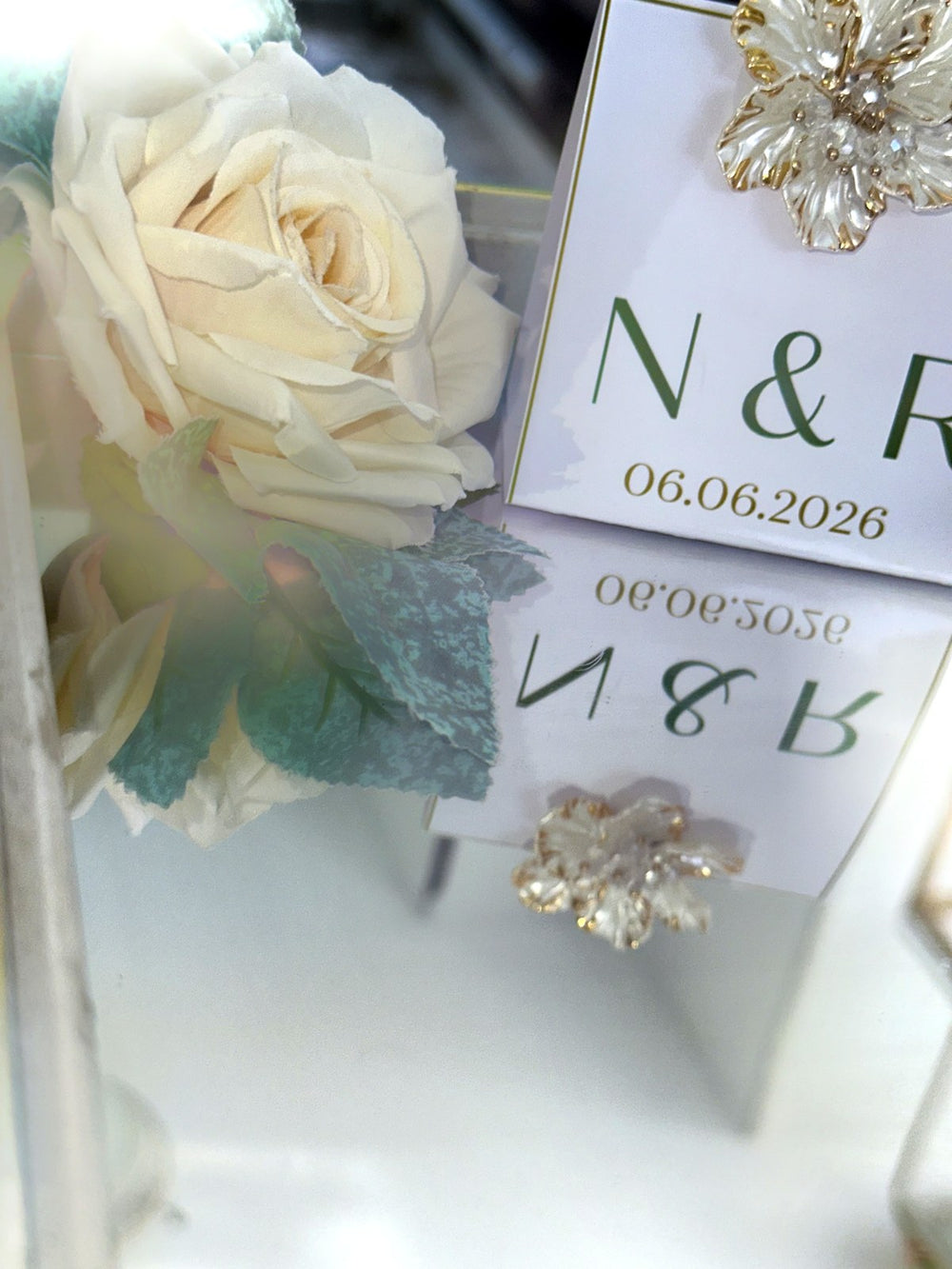 Floral Wedding and Engagement Chocolate Favor Cards – Personalized Chocolate — Chocoodad Baku