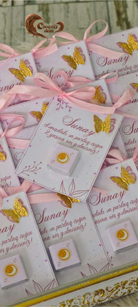 Welcome to the 2nd birthday of the brightest star from the sky | 2nd Birthday Party Chocolate cards
