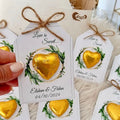 "Love is Sweet" Gold Engagement Chocolate Favors