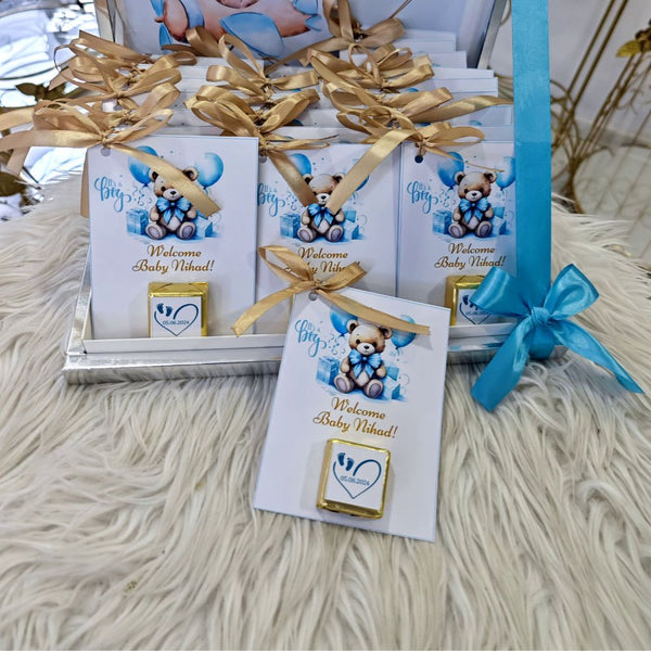 Welcome Baby Nihad – 50-Piece Chocolate Box for Hospital Baby Homecoming
