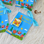 🎉 1st Birthday Special: Tree Cats Cartoon-Themed Milk Chocolates in Blue
