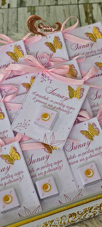 Welcome to the 2nd birthday of the brightest star from the sky | 2nd Birthday Party Chocolate cards
