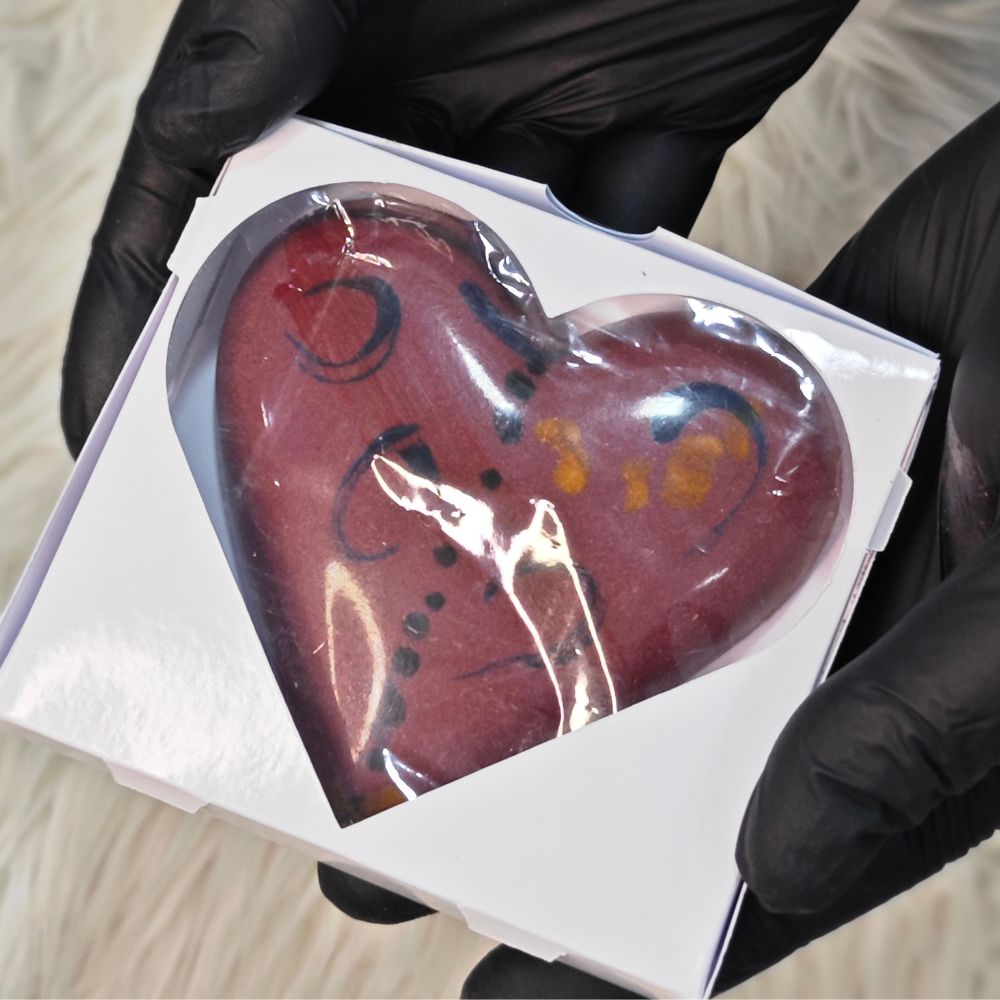 Dubai Chocolate Heart-Shaped 90g Favors for Special Occasions