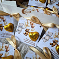 Welcome to Baby Emilya's 40-Day Celebration - Chocolate Favor Cards