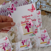 Bunny & Butterfly Design Chocolates for Inci's 1st Birthday