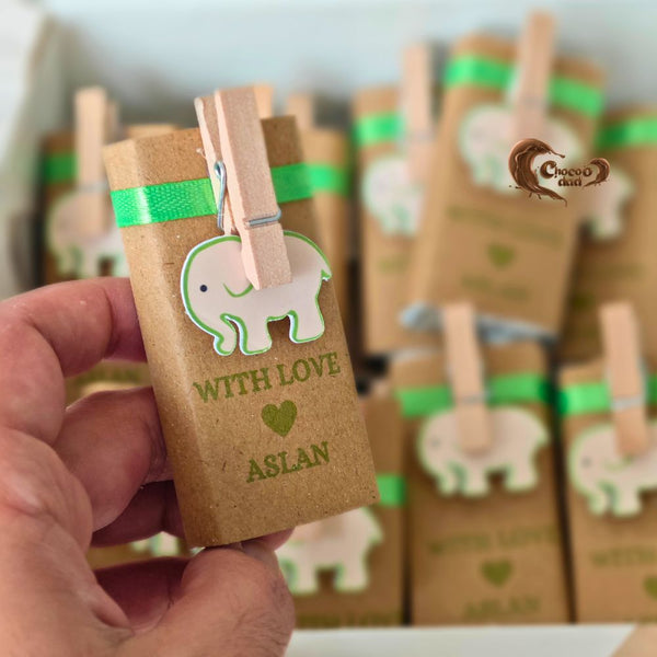 Welcome Baby Elephant Chocolate Favors – Perfect for Hospital Discharge Celebrations