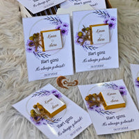 Celebrate this special moment with these delightful chocolate cards that add a sweet and personalized touch to your engagement or proposal day celebration.