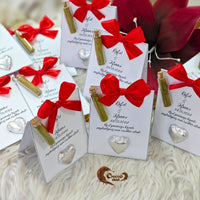 Celebrate your henna party with these elegantly designed chocolate cards that show appreciation to your guests! Featuring a heartfelt message and charming details, these treats are the perfect touch for your special day.