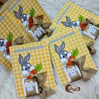 Celebrate your little one's first tooth milestone with these adorable bunny-themed chocolate cards, designed to bring joy and sweetness to your special event! 🐇✨