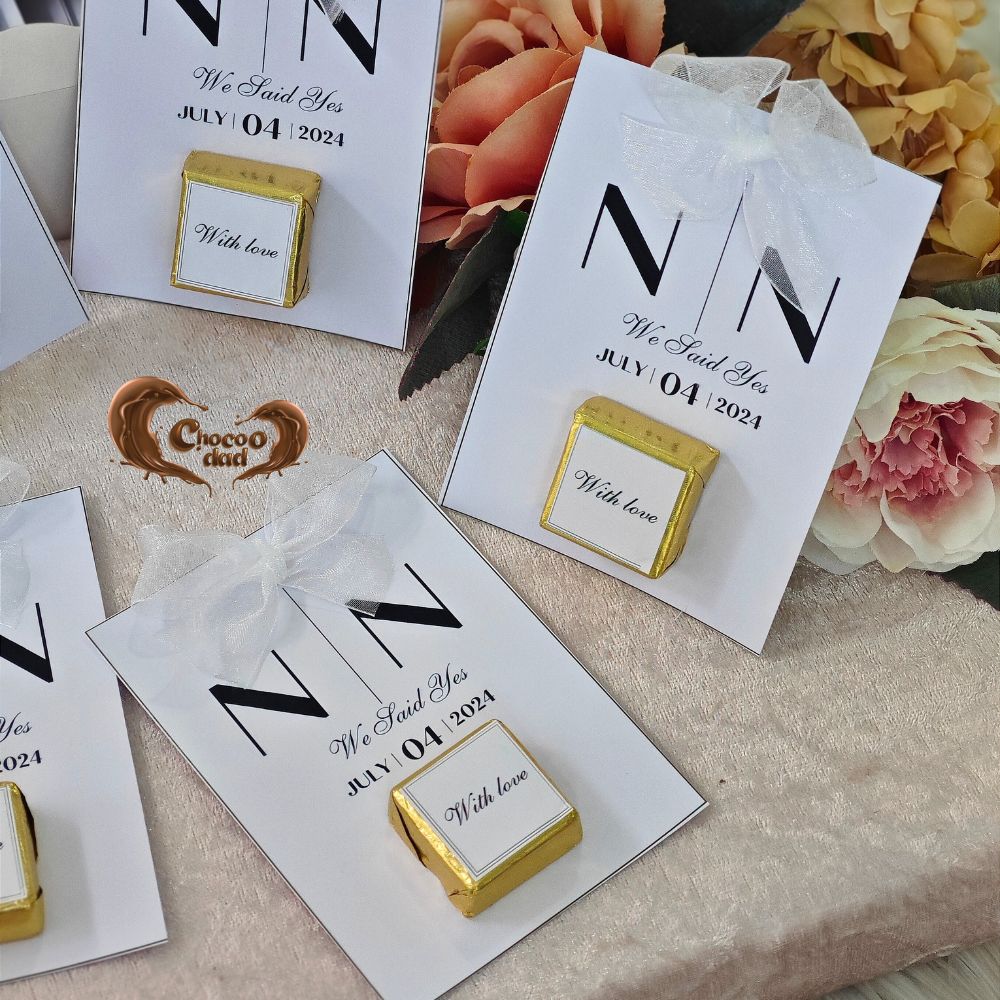 Engagement Day – Chocolate Cards for the Proposal Day