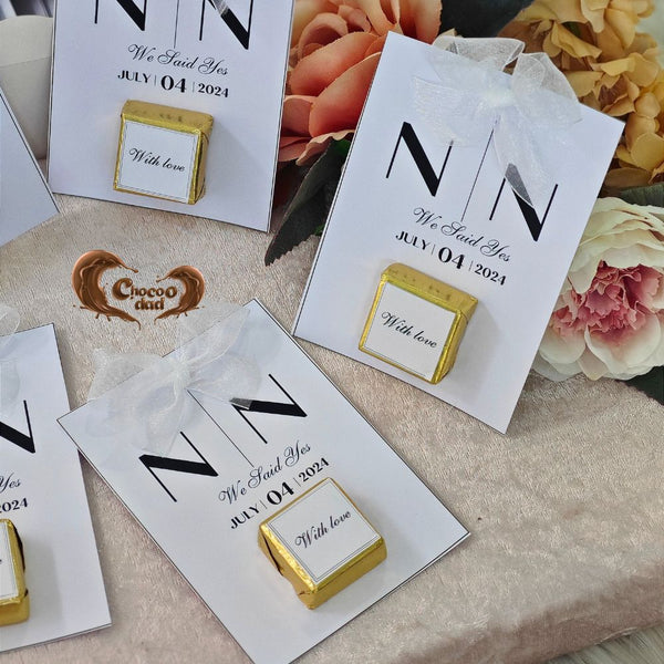 Engagement Day – Chocolate Cards for the Proposal Day