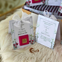 Express your gratitude in the sweetest way possible with our Thank You chocolate cards, designed exclusively for the bride and groom on their Engagement Day