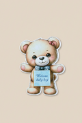 baby boy teddy bear boy chocolate card