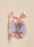 Baby Girl Bunny Favors, Personalized Newborn Gifts, Custom Nigar Baby Sphere, Pink Dragee Chocolate Domes, Floral Bunny Baby Shower, Premium Baby Announcement Keepsakes, Newborn Girl Party Decor.