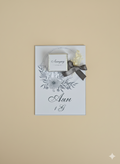 Customized Floral Event Favor with Chocolate | Personalized Wedding/Engagement Gift