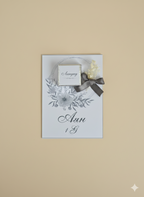Customized Floral Event Favor with Chocolate | Personalized Wedding/Engagement Gift
