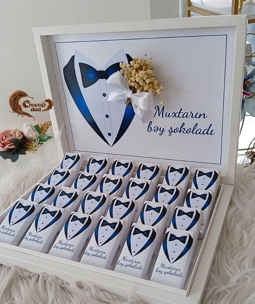 Groom’s Special 24-Piece Chocolate Gift Box | Personalized with Name