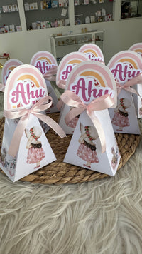 Boho Girl Baby Shower Pyramid Favour Box — Personalised Chocolate Gift — Chocoodad Baku