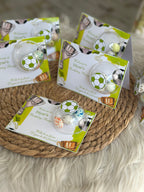 Personalized Soccer \ Football Birthday Party Favor Cards – Custom Football Theme Cards with Dragee Chocolates