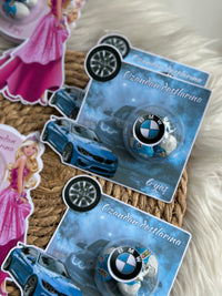 BMW & Barbie Mixed Gifting Chocolate Favour Card — Bonbon Dome — Chocoodad Baku