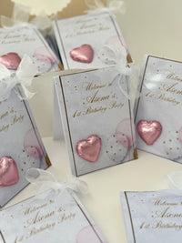 Pastel Birthday Favour Box — Personalised Chocolate Gift — Chocoodad Baku