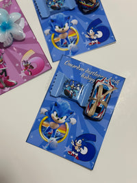 Amy Rose & Sonic Birthday Favour Card — Flower Hair Clip + Chocolate — Chocoodad Baku