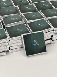 Corporate Logo Chocolate — Custom Branded Foil Wrapped Branded — Chocoodad Baku