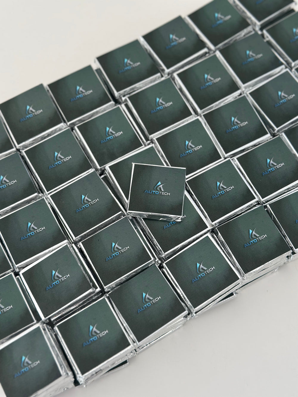 Corporate Logo Chocolate — Custom Branded Foil Wrapped Branded — Chocoodad Baku