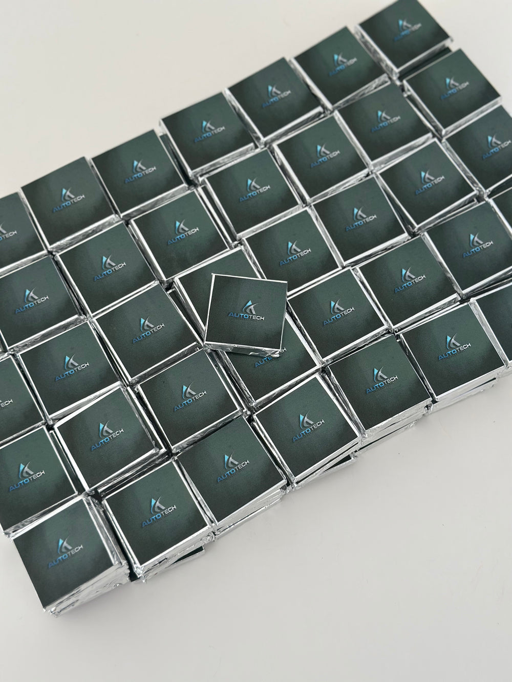 Corporate Logo Chocolate — Custom Branded Foil Wrapped Branded — Chocoodad Baku