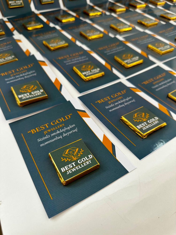 Custom Corporate Thank You Chocolates – Personalized Business Cooperation Gift Cards