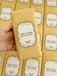 Kraft Gold Chocolate Bar — Custom Branded Corporate Gift — Chocoodad Baku